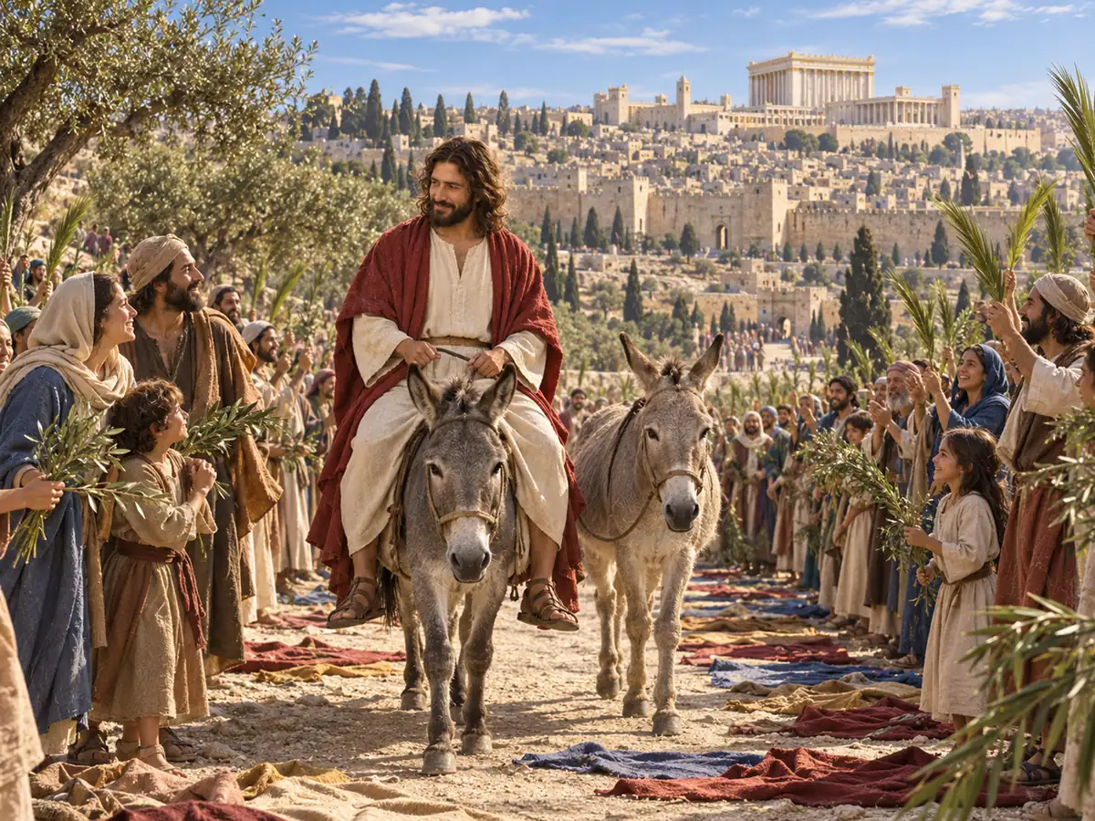 La entrada en Jerusalén: recreación artística
