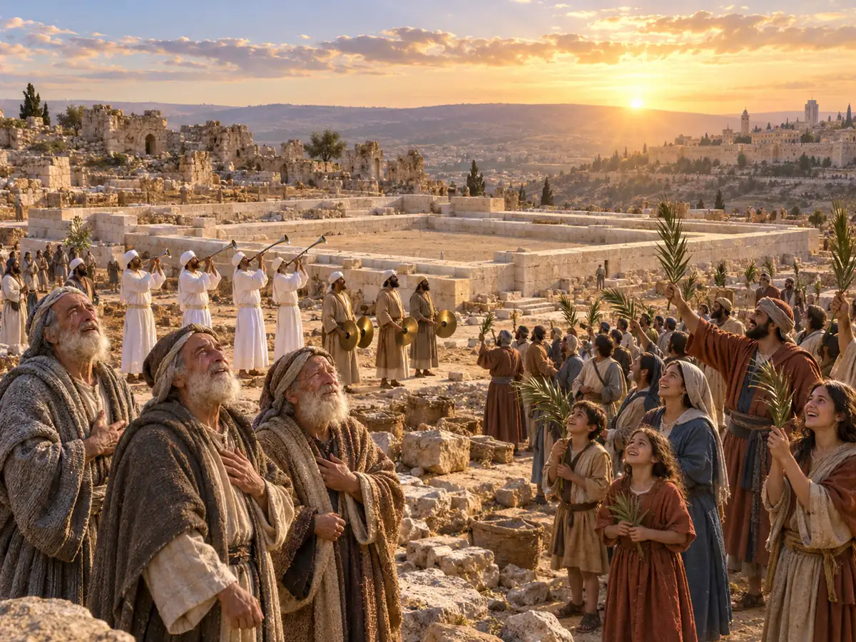 El regreso a Jerusalén: recreación artística