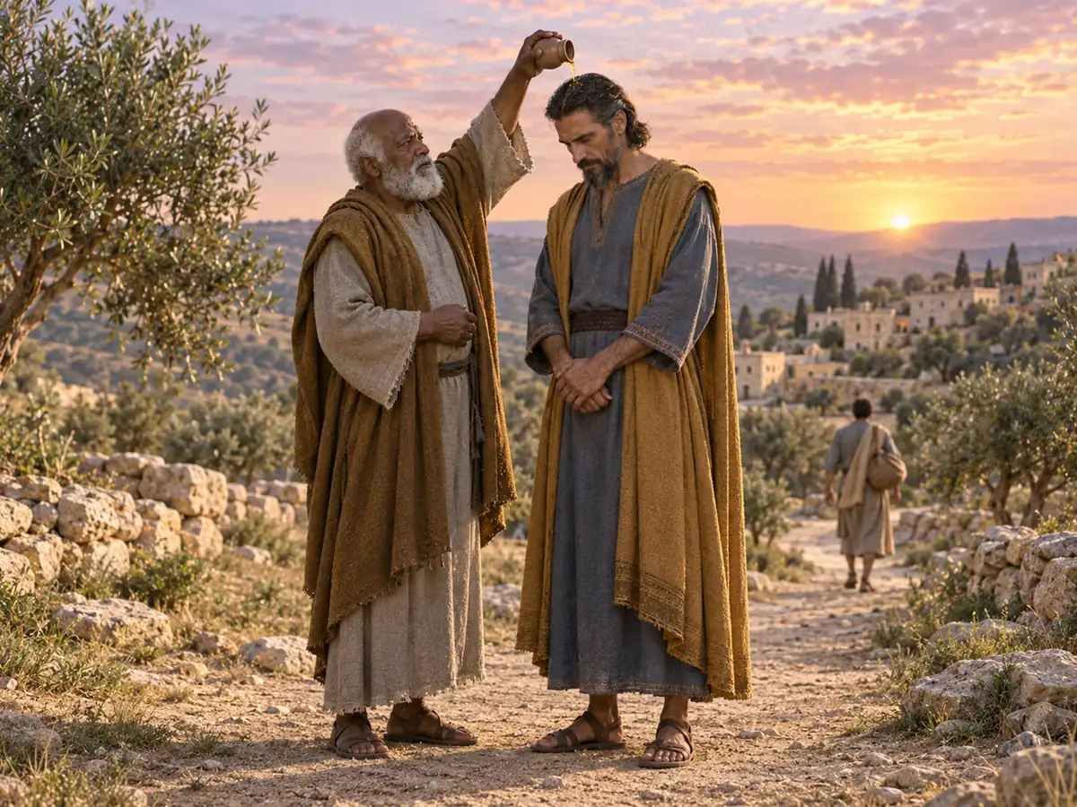 Saúl, el primer rey: recreación artística