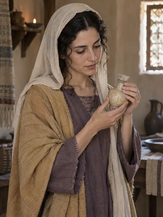 Recreación artística de María de Betania