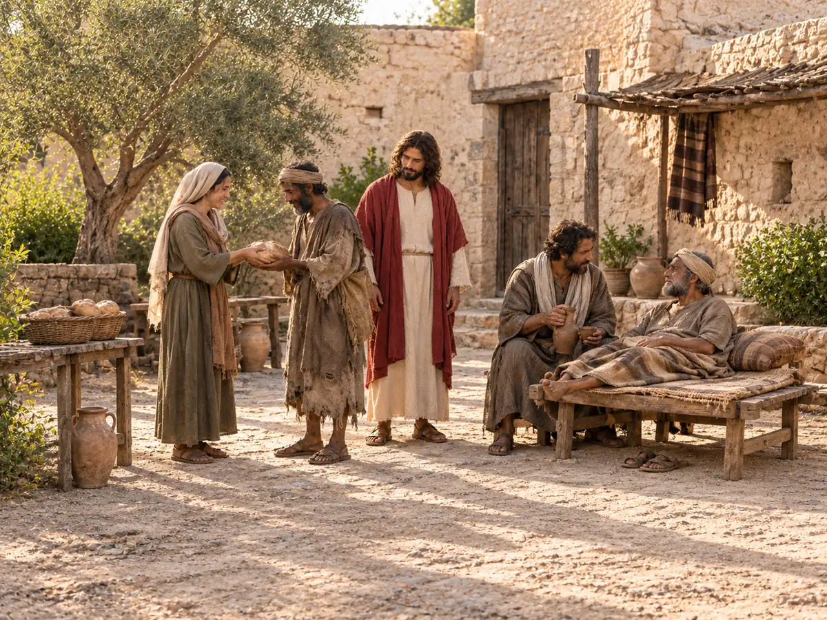 Lo hicieron conmigo: recreación artística del Evangelio de este día