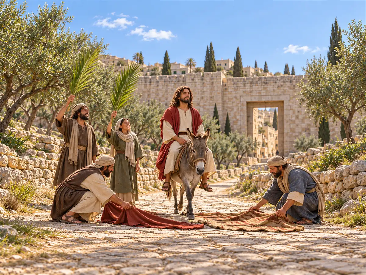 Bendito el que viene: recreación artística del Evangelio de este día